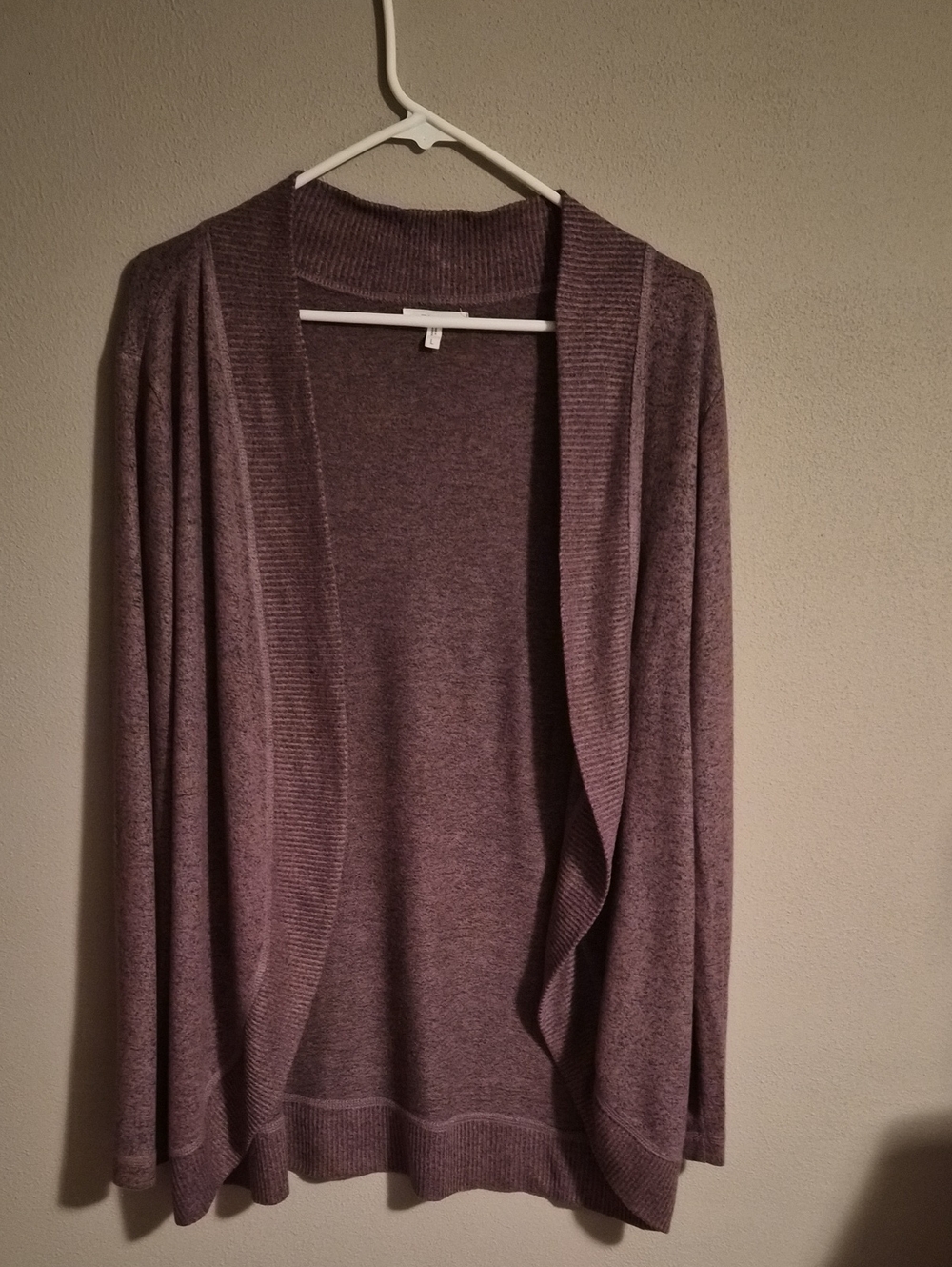 Maurices Dusty Lavender Open-Front Cardigan - Picture 1 of 4